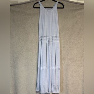 Point Sur (size M) light blue, cotton maxi dress